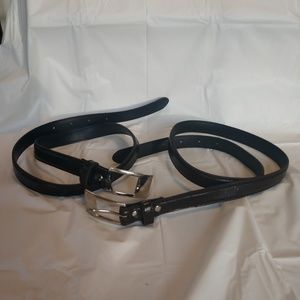 Black and brown skinny belts size small